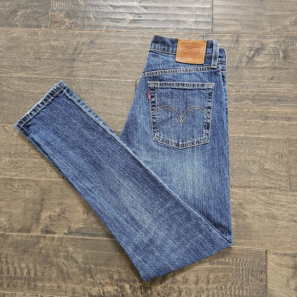 LEVI'S 501 High Rise Skinny Jean Medium Wash Sz 26 x 30 - Picture 4 of 9